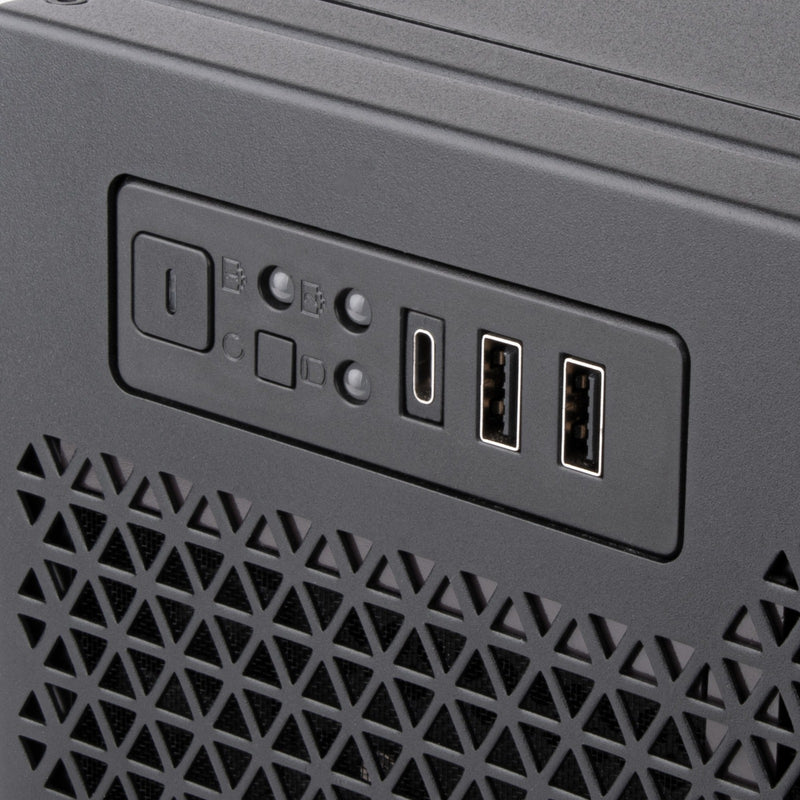 Load image into Gallery viewer, Silverstone rm52 server behuizing (zwart | 2x usb-a | 1x usb-c)