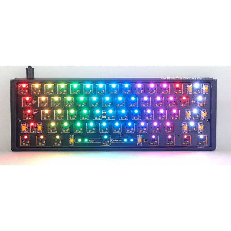 Load image into Gallery viewer, Ducky one 3 mini ansi layout barebone, toetsenbord (zwart zwart, us lay-out, 60%, rgb leds, hot swap, barebone)