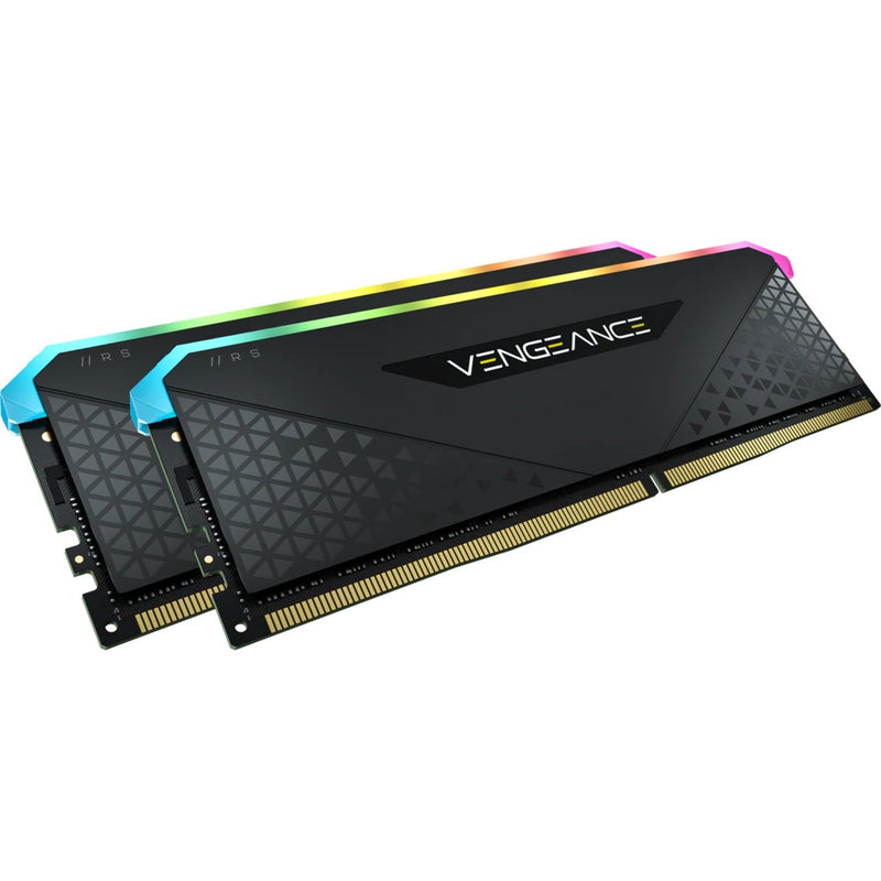 Load image into Gallery viewer, Corsair vengeance rgb rs 16 gb ddr4-3200 (2x 8 gb) werkgeheugen (zwart, cmg16gx4m2e3200c16, xmp 2.0)