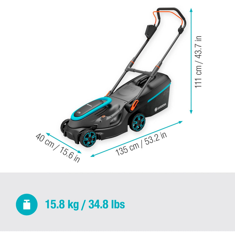 Load image into Gallery viewer, Gardena accugrasmaaier powermax 37 36v p4a set (zwart grijs, 2x li-ion accu 4,0ah, power for all alliance)