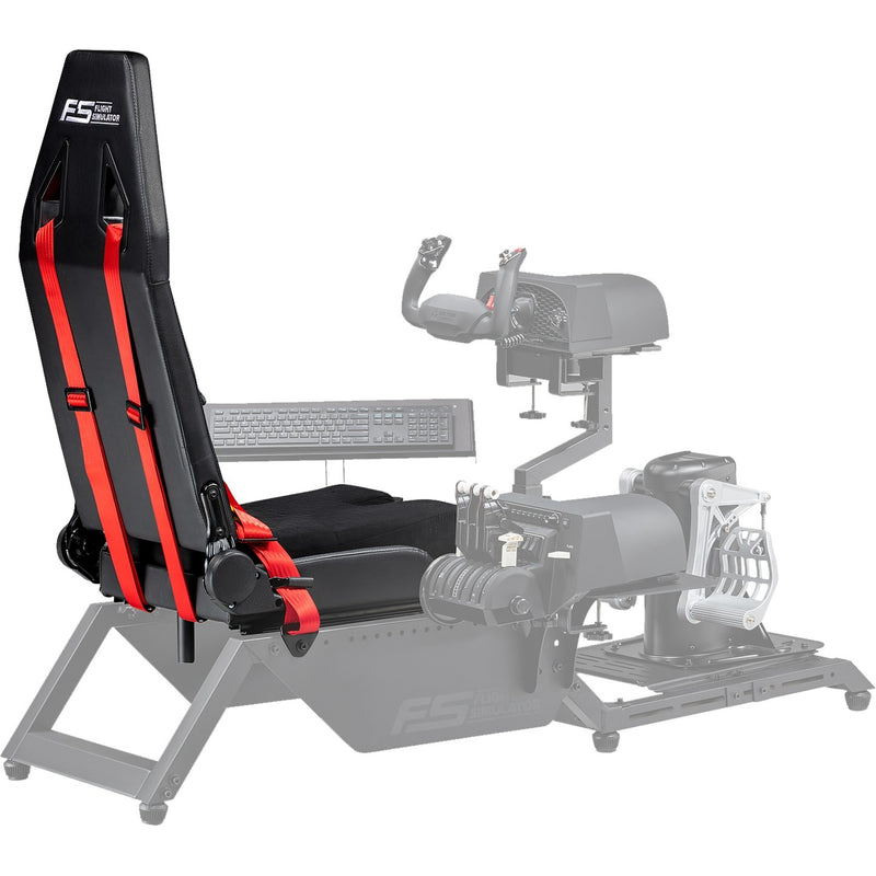Load image into Gallery viewer, Next level racing flight simulator seat only racing simulator (zwart rood)
