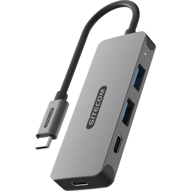 Load image into Gallery viewer, Sitecom usb-c naar 2x usb-a + 2x usb-c usb-hub (grijs)