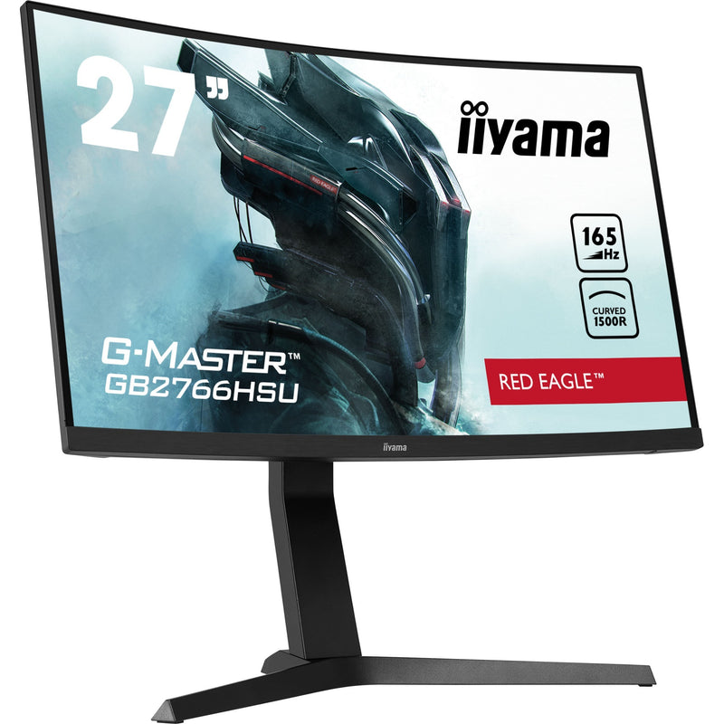 Afbeelding laden in galerijviewer, Iiyama g-master red eagle gb2766hsu-b1 27 curved gaming monitor (zwart, 2x hdmi, displayport, 2x usb-a, usb-b, 165 hz)