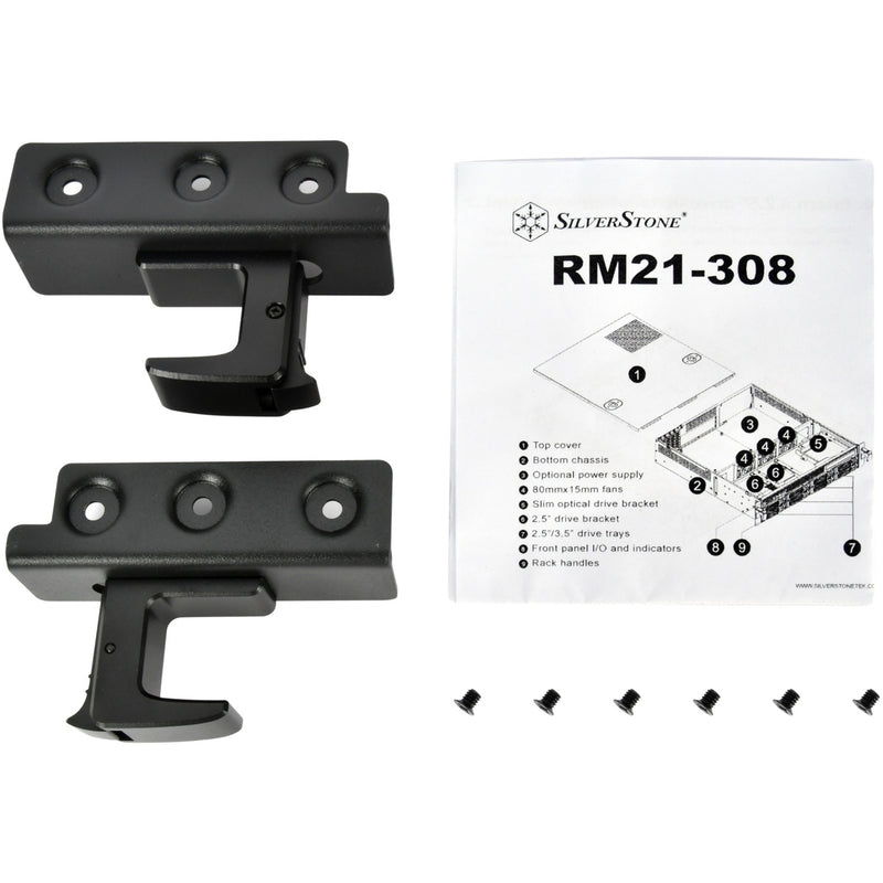 Load image into Gallery viewer, Silverstone rm21-308 rack behuizing (zwart | 1x usb-a 2.0 | 1x usb-a 3.2 (5 gbit s))