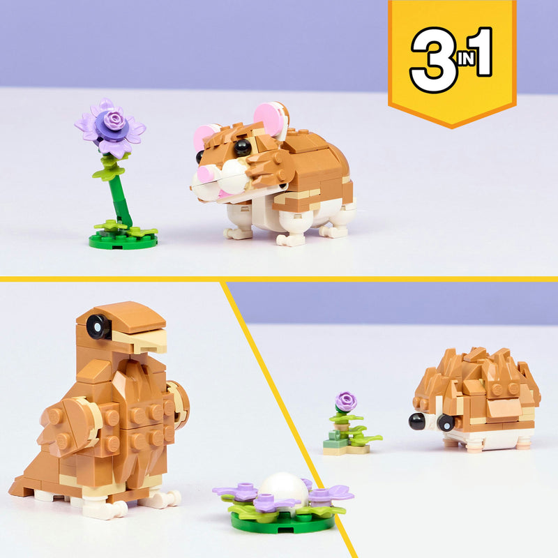 Load image into Gallery viewer, Lego ® creator 3in1 schattige hamster met bloem - 31376