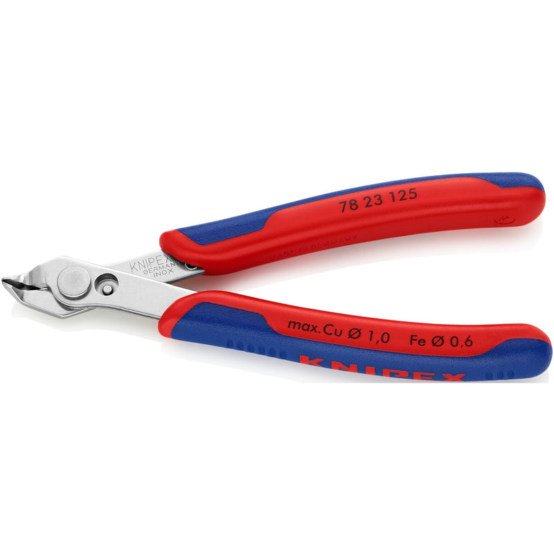 Load image into Gallery viewer, Knipex electronic super knips 78 23 125 elektronica-tang (rood blauw)