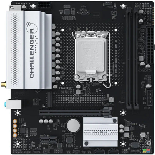 Afbeelding laden in galerijviewer, Maxsun ms-challenger h810m-k wifi socket 1851 moederbord (zwart, gb-lan, wlan, bt, sound, µatx)