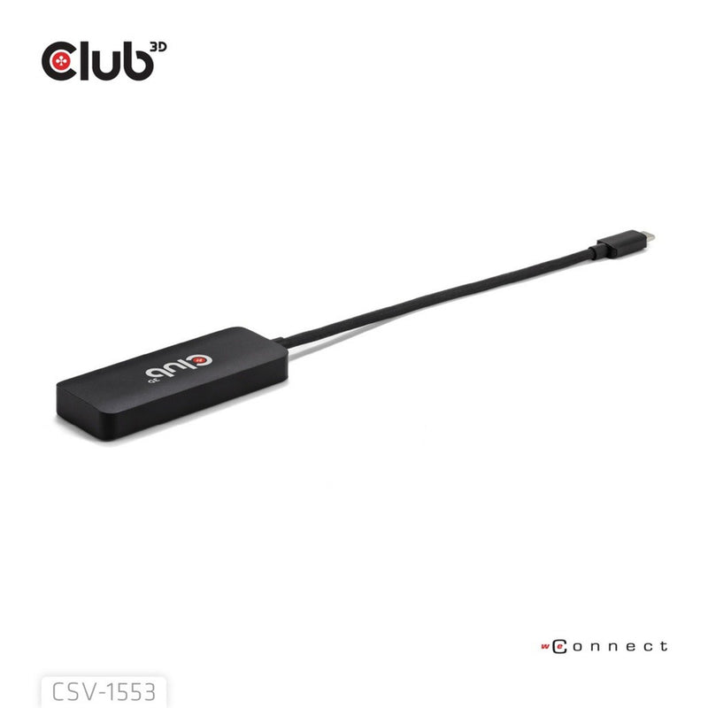 Afbeelding laden in galerijviewer, Club 3d usb-c naar triple displayport mst hub (zwart, 4k60hz)