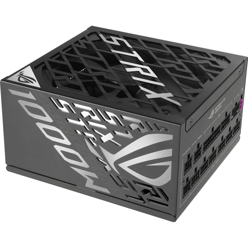 Load image into Gallery viewer, Asus rog strix platinum modulaire 1000 watt voeding (zwart, 1x 12v-2x6, 4x pcie)