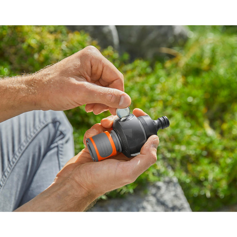 Load image into Gallery viewer, Gardena watermeter aquacount meetapparaat (grijs oranje, 18350-20)