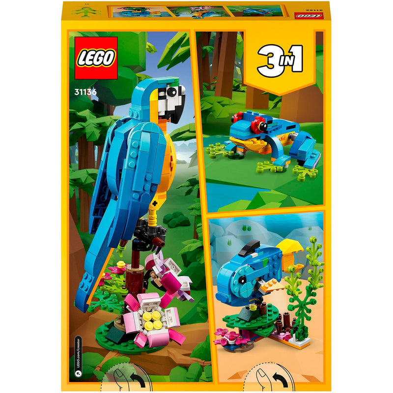 Load image into Gallery viewer, Lego creator 3-in-1 - exotische papegaai constructiespeelgoed (31136)