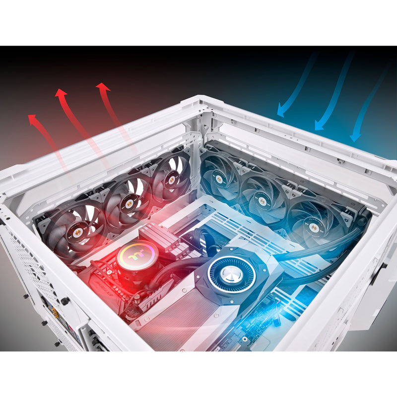 Load image into Gallery viewer, Thermaltake swafan gt12 pc cooling fan tt premium edition case fan (120 x 120 x 25 mm, pwm)