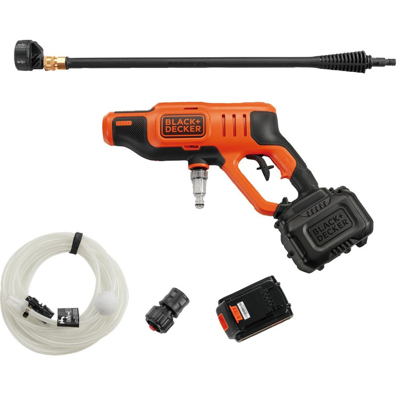 Afbeelding laden in galerijviewer, Black+decker bcpc18d1-qw 18v hogedrukreiniger (oranje zwart, 18v 2.0ah accu en oplader inbegrepen)