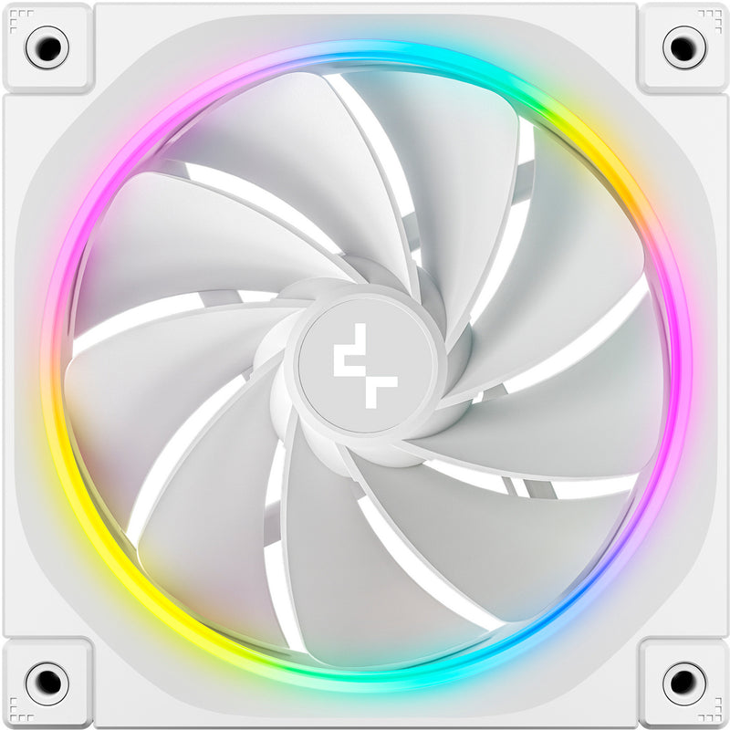 Afbeelding laden in galerijviewer, Deepcool fl12r rgb case fan (wit, 120 x 120 x 25 mm, pwm)