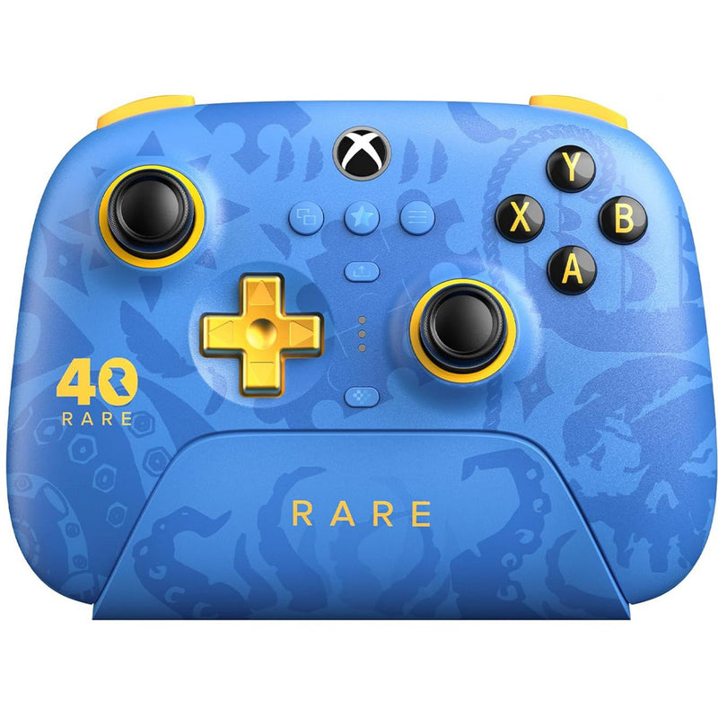 Afbeelding laden in galerijviewer, 8bitdo ultimate 3-mode controller for xbox - rare 40th anniversary edition (blauw goud, xbox series x|s, xbox one, pc, bluetooth usb-c 2.4 ghz )