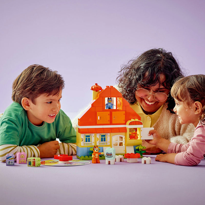 Load image into Gallery viewer, Lego duplo 10459 huis van bluey en haar familie met geheugenspel