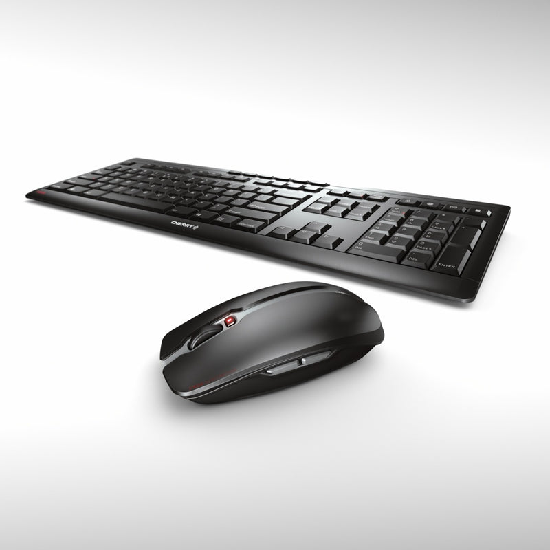 Load image into Gallery viewer, Cherry stream desktop draadloze desktopset (zwart, eu lay-out (qwerty), sx-schaartechnologie, 100%, 1000 - 2400 dpi)