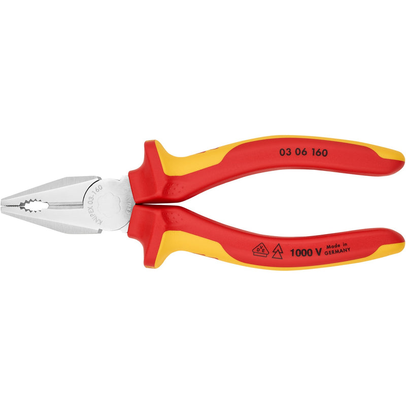 Load image into Gallery viewer, Knipex kombitang 03 06 160 combinatietang (rood geel, 160 mm)