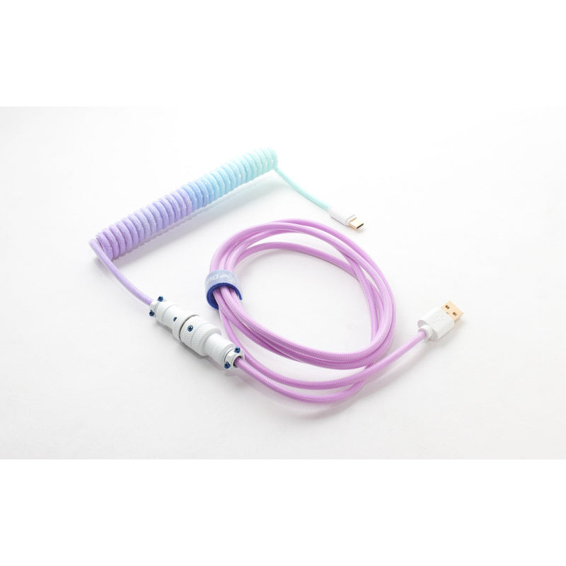 Load image into Gallery viewer, Ducky coiled cable v2 - azure kabel