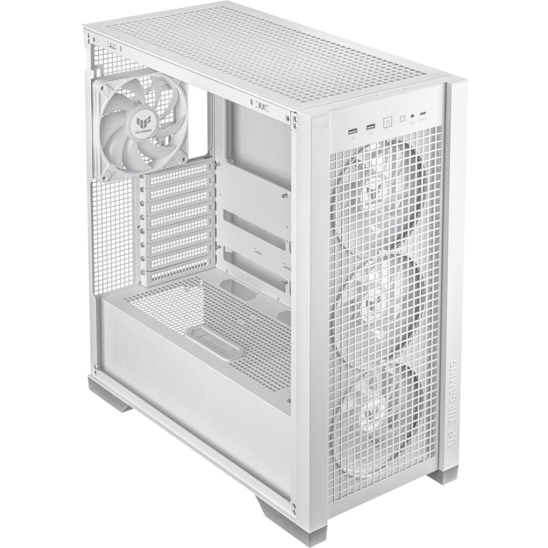 Load image into Gallery viewer, Asus tuf gaming gt302 argb midi tower behuizing (wit | 2x usb-a | 1x usb-c | rgb | tempered glass)