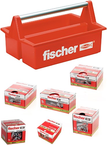 Load image into Gallery viewer, Fischer duopower pluggen assortiment 395 stuks in mobibox
