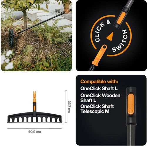 Afbeelding laden in galerijviewer, Fiskars oneclick universele hark - 1080674