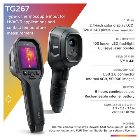 Load image into Gallery viewer, Flir tg267 warmtebeeldcamera