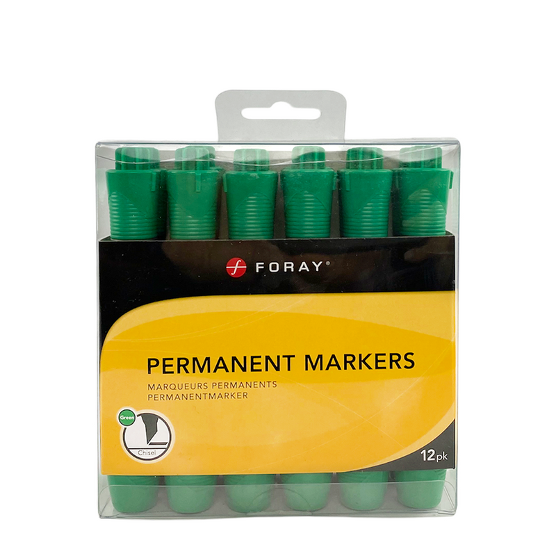 Afbeelding laden in galerijviewer, Foray permanent markers green 12 stuks