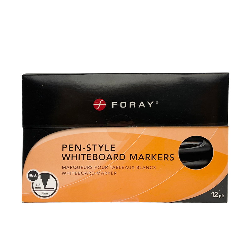 Afbeelding laden in galerijviewer, Foray whiteboard markers pen style black 12 stuks