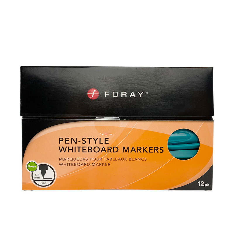 Afbeelding laden in galerijviewer, Foray whiteboard markers pen style green 12 stuks