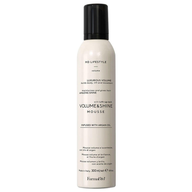Load image into Gallery viewer, Farmavita hd lifestyle volume shine mousse 300ml