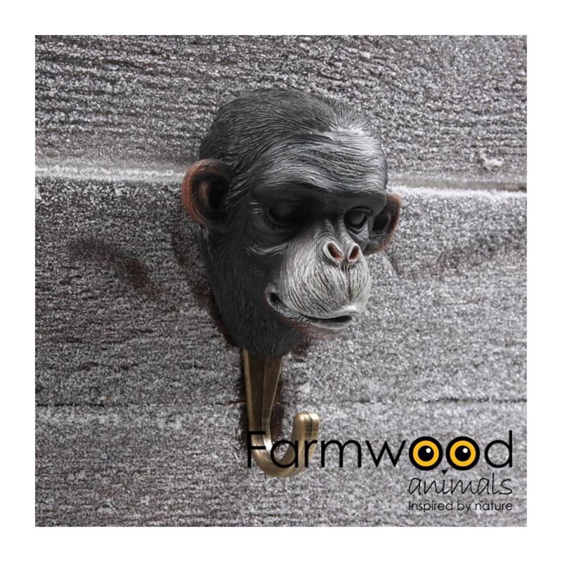 Load image into Gallery viewer, Farmwood animals kapstok haak hook'd! aap 4,5x8x12,5cm