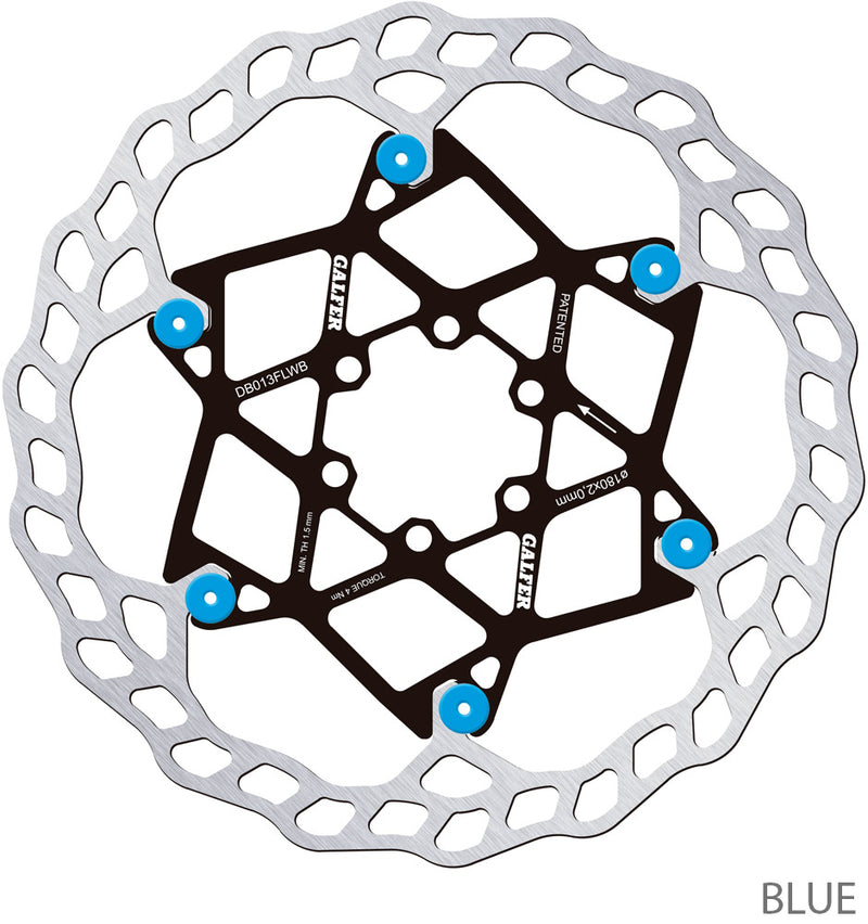 Load image into Gallery viewer, Galfer bike wave® floating v2 mtb 6-bolt brake disc 180mm