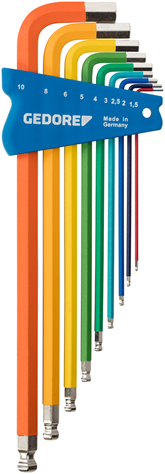 Load image into Gallery viewer, Gedore h 42 ckel-09 | stiftsleutelset multicolor | 9 delig | - 3297470