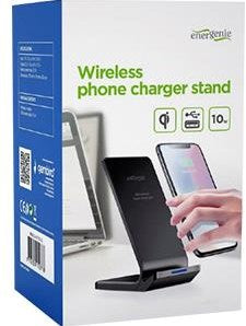 Load image into Gallery viewer, Enzo gembird draadloze qi lader standaard 10w zwart voor smartphone - 9540254