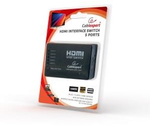 Afbeelding laden in galerijviewer, Enzo gembird hdmi switch 5 in->1 uit met ab - 7541963