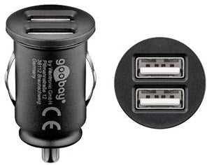 Load image into Gallery viewer, Enzo goobay usb autolader dubbel 12v-24v 2,4a - 9540127