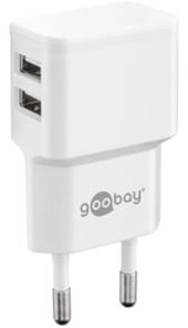 Load image into Gallery viewer, Enzo goobay usb lader haaks dubbel 2,4a wit - 9550150