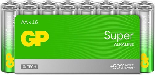 Load image into Gallery viewer, Super alkaline AA-batterijen 16PK