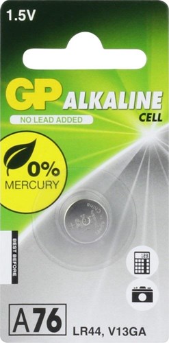Load image into Gallery viewer, Gp a76 lr44 knoopcel blister (10 stuks)