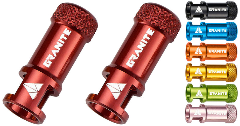Load image into Gallery viewer, Granite juicy nipple cnc valve caps incl. tools