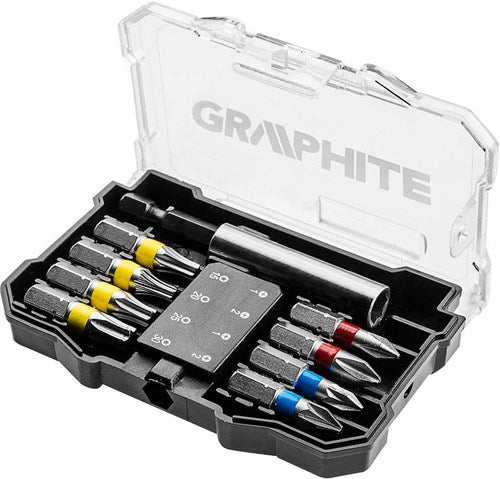 Afbeelding laden in galerijviewer, Graphite bitset 10-delig in opbergbox - 6480222