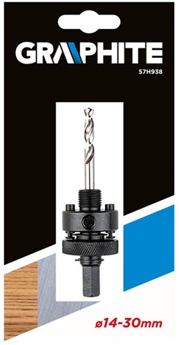 Load image into Gallery viewer, Graphite gatenboor adaptor | startset | 14-30mm - 6480345