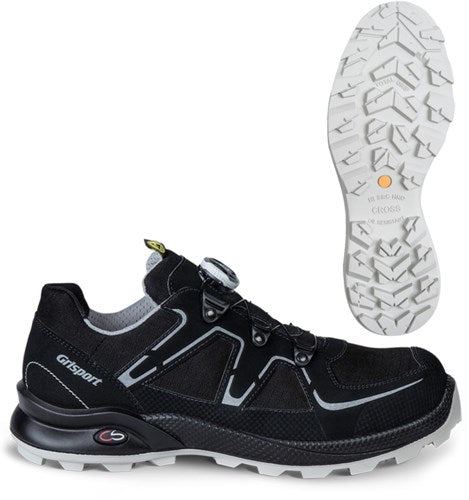 Load image into Gallery viewer, Grisport safety cross safety horizon 33606 boa s3 zwart zilver - maat 44 - 00.049.011.44