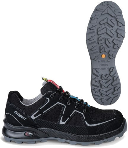 Afbeelding laden in galerijviewer, Grisport safety cross safety nordic 33603 laag s3 zwart zilver - maat 40 - 00.049.008.40