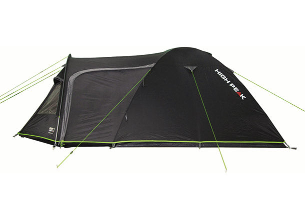 Load image into Gallery viewer, High peak Familietent Meso 4-persoons 360 x 240 x 130 cm zwart