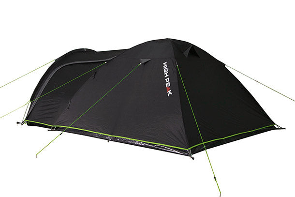 Load image into Gallery viewer, High peak Familietent Meso 4-persoons 360 x 240 x 130 cm zwart