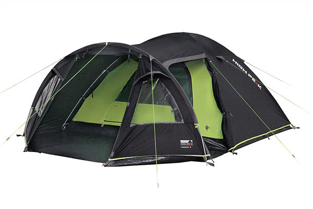 Load image into Gallery viewer, High peak Familietent Meso 4-persoons 360 x 240 x 130 cm zwart