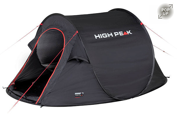 Load image into Gallery viewer, High peak Vision 2.0 Pop-up Tent 2-persoons 235 x 140 cm Zwart