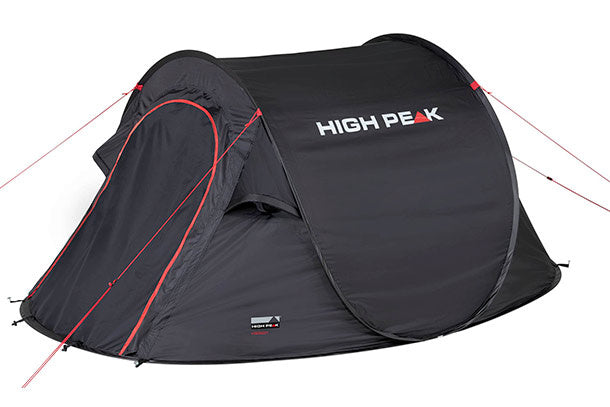 Load image into Gallery viewer, High peak Vision 2.0 Pop-up Tent 2-persoons 235 x 140 cm Zwart